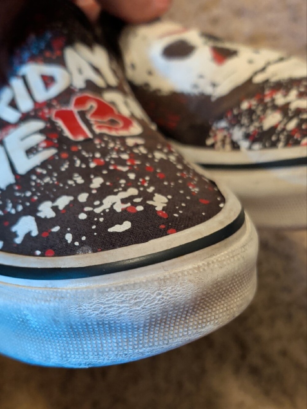 Vans House Of Terror Limited Edition Friday the 13th Graphic Slip-On Sneakers - Picture 11 of 16